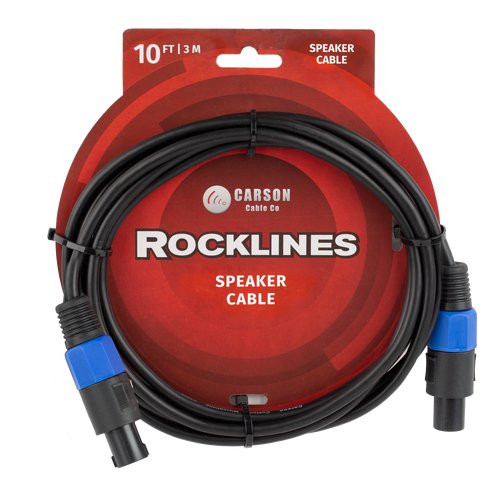 CARSON Rocklines 10Ft Speakon to Speakon Speaker Cable