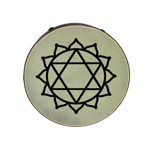 RHYTHM WAVE Bahia Frame Drum Yellow Fiber Skin 16 Inch