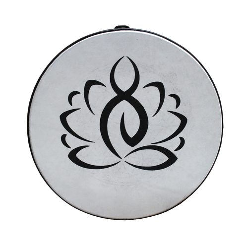 RHYTHM WAVE Bahia Frame Drum White Fiber Skin 18 Inch