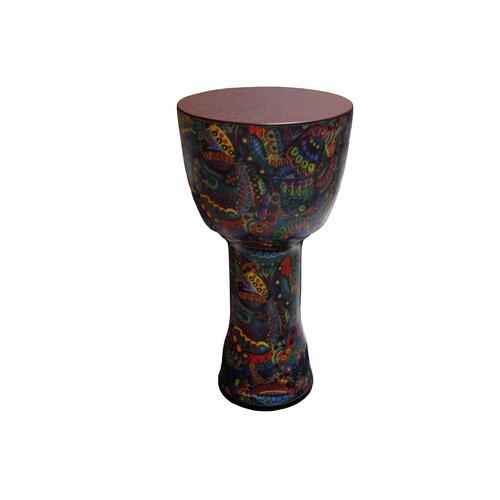 RHYTHM WAVE Djembe Cajon 50cm Drum Sarong Finish