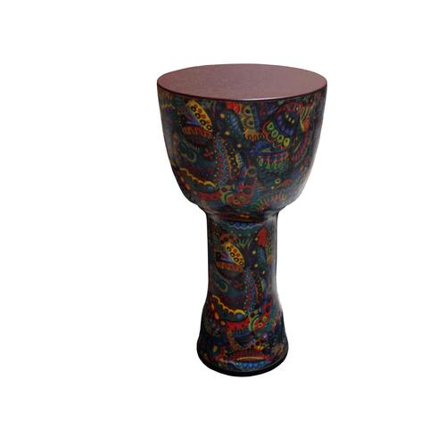 RHYTHM WAVE Djembe Cajon 60cm Drum Sarong Finish