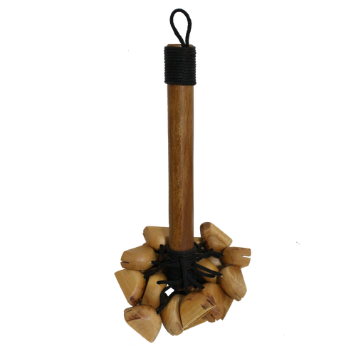 RHYTHM WAVE Wood Pod Shaker w/Handle