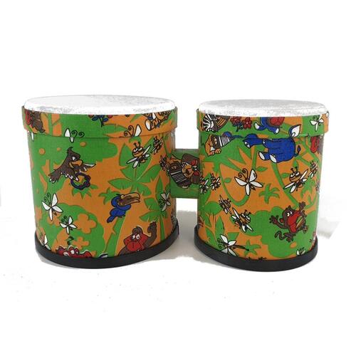 RHYTHM WAVE Kids Bongos Animal Print