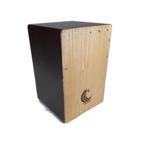RHYTHM WAVE Cajon Regular Series Teak Faceplate and Coffee Brown Side