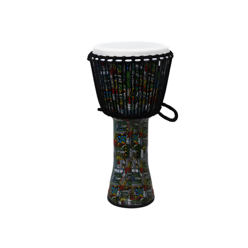 RHYTHM WAVE Djembe Roped 50cm Drum Monkey Green