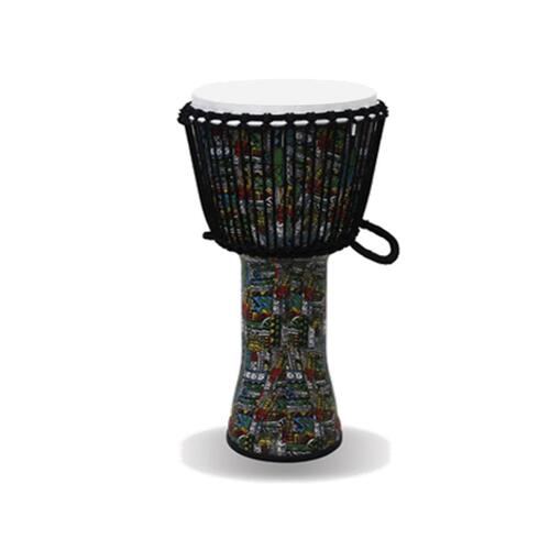RHYTHM WAVE Djembe Roped 60cm Drum Monkey Green