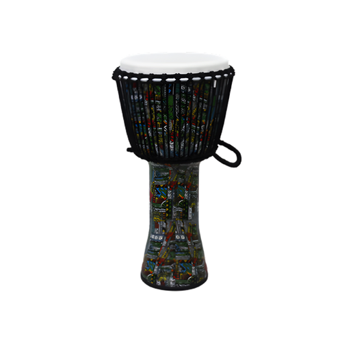 RHYTHM WAVE Djembe Roped 60cm Drum Monkey Green