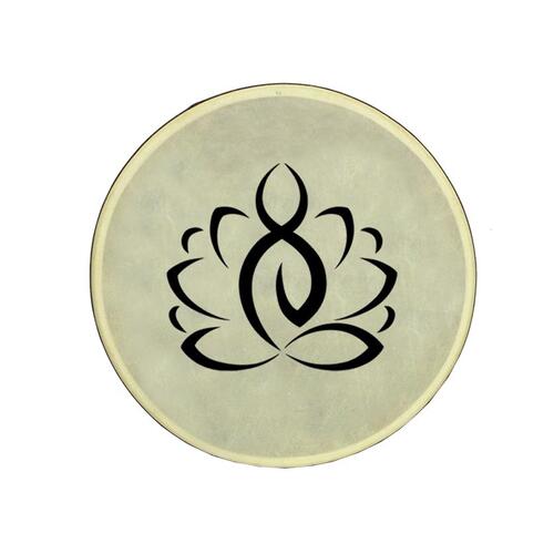 RHYTHM WAVE Shaman Frame Drum Yellow Fiber Skin 16 Inch