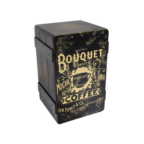 RHYTHM WAVE Cajon Vintage Barrel Series Roasted Coffee Faceplate