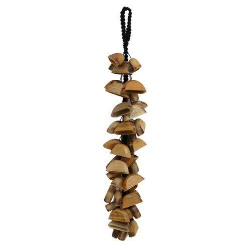RHYTHM WAVE Waterfall Wood Shaker on Rope