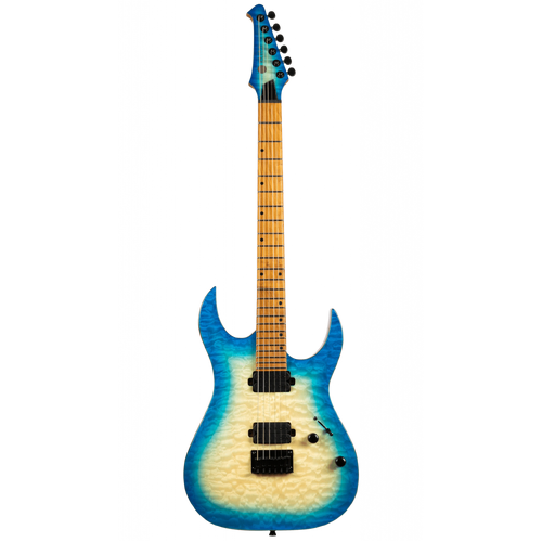 SPIRA S-500 QGY E Trans Aqua Burst Electric Guitar