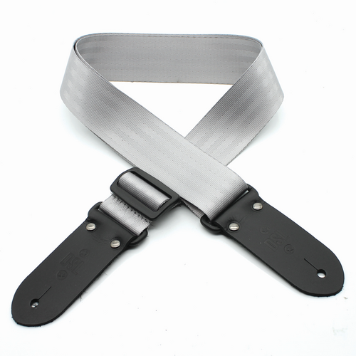 DSL Seatbelt Silver Guitar Strap