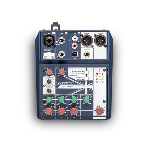 SOUNDCRAFT Notepad 5 Channel Mixing Console