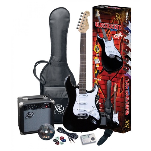 SX Electric Guitar Pack Black