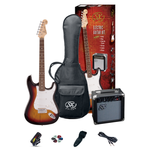 SX Electric Guitar Pack Sunburst