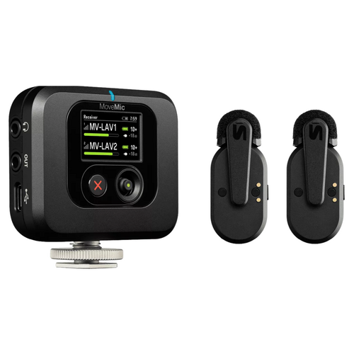 SHURE MoveMic Two Dual Wireless Transmitter Receiver Lavalier Microphones Kit