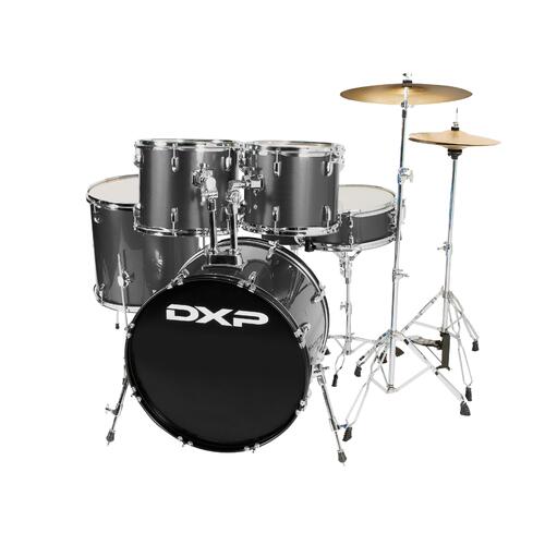 DXP Student 5 Pce Rock Drum Kit Gun Metal Grey