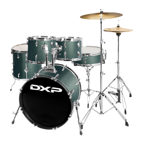 DXP Student 5 Pce Fusion Drum Kit Gun Metal Grey