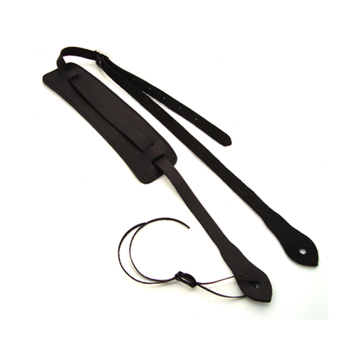 DSL Leather Saddle Ukulele Strap Black