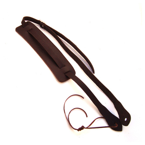 DSL Brown Leather Saddle Ukulele Strap