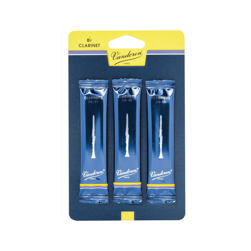VANDOREN Traditional Bb Clarinet Reeds - 3 Pack