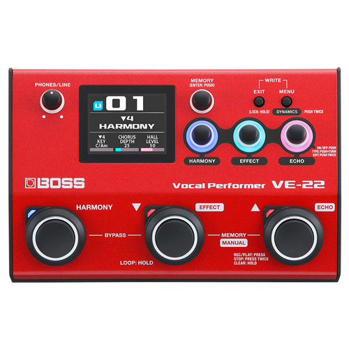 BOSS VE-22 Vocal Performer Pedal