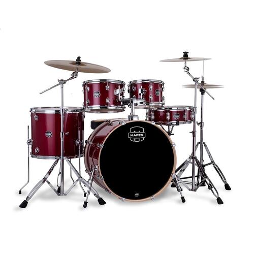 MAPEX Venus - Crimson Red Sparkle 5pce w/Hardware & Cymbal Pack