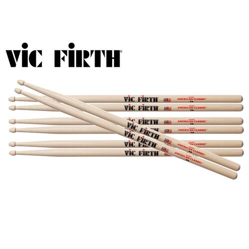 VIC FIRTH Promotion Pack 7A Hickory Wood Tip Drumsticks