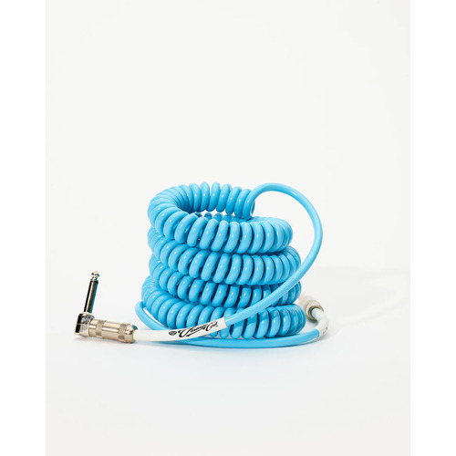 VOLTAGE CABLE CO. Vintage Coil Electric Blue 25ft Coiled Cable
