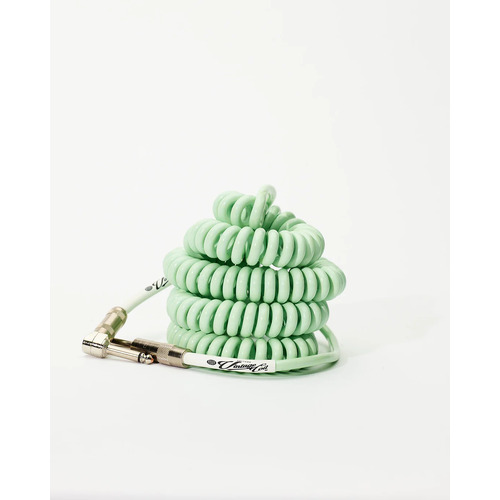 VOLTAGE CABLE CO. Vintage Coil Surf Green 25ft Coiled Cable