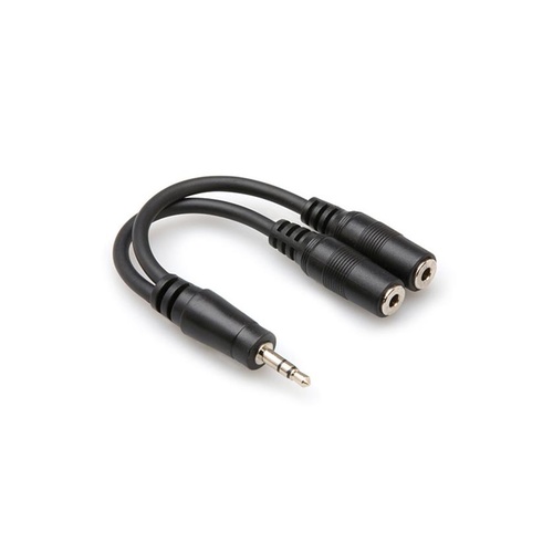 HOSA TECHNOLOGY 3.5 mm TRS to Dual 3.5 mm TRSF Y Cable
