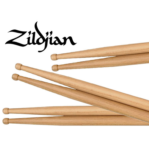 ZILDJIAN 5B Hickory Wood Tip Sticks