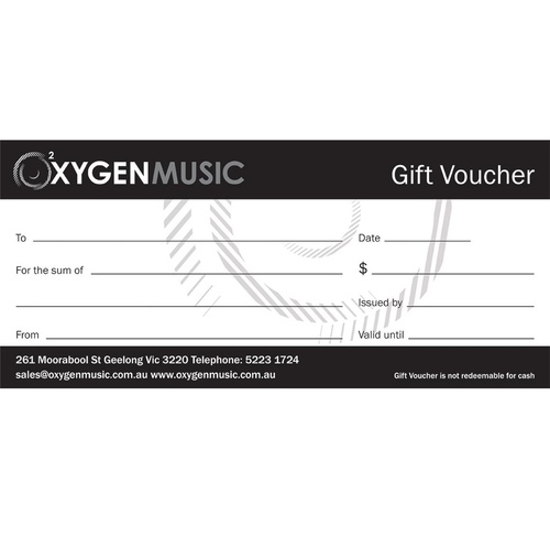 OXYGEN MUSIC Gift Voucher